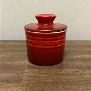 Le Creuset Cherry Red Stoneware Canister